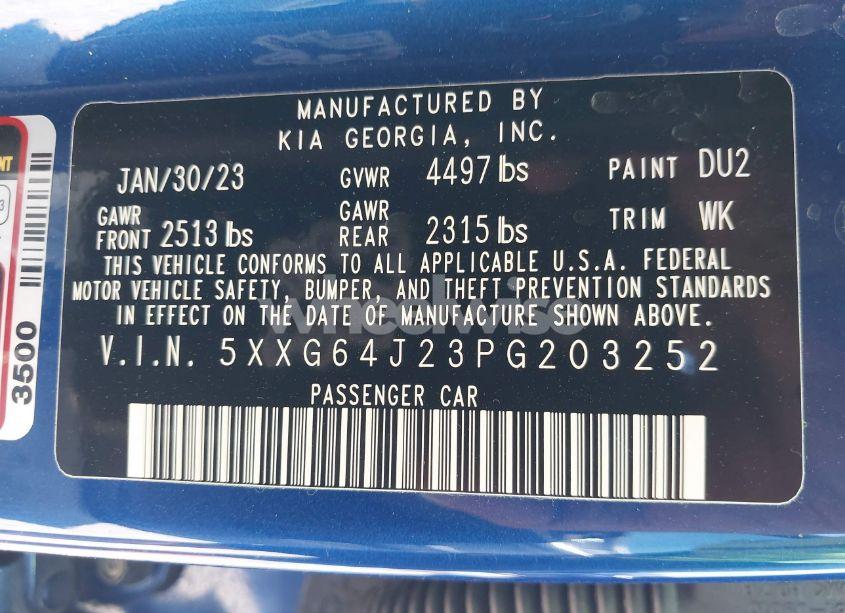 Photo 9 of 2023 Kia K5 GT-LINE (VIN 5XXG64J23PG203252)