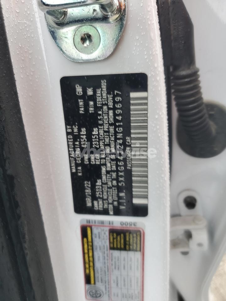 Photo 12 of 2022 KIA K5 GT LINE (VIN 5XXG64J24NG149697)