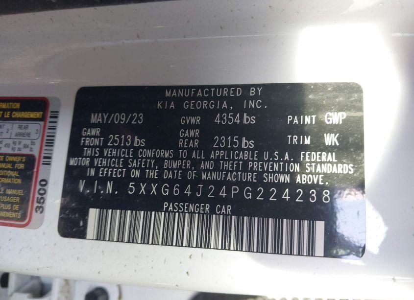 Photo 9 of 2023 Kia K5 GT-LINE (VIN 5XXG64J24PG224238)
