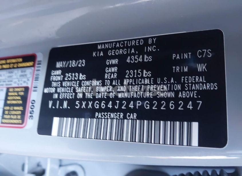 Photo 9 of 2023 Kia K5 GT-LINE (VIN 5XXG64J24PG226247)