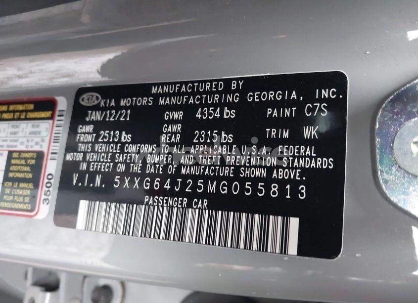Photo 9 of 2021 Kia K5 GT-LINE (VIN 5XXG64J25MG055813)