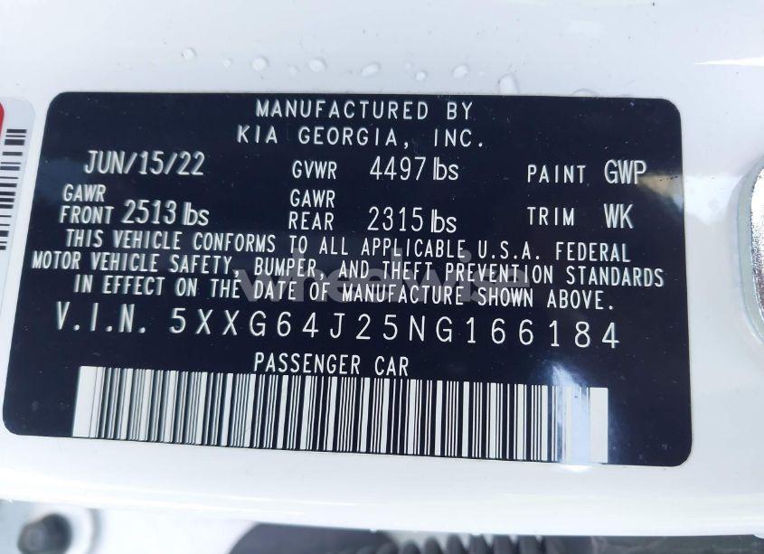 Photo 9 of 2022 Kia K5 GT-LINE (VIN 5XXG64J25NG166184)