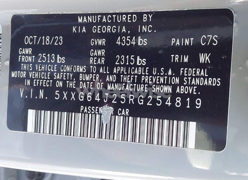 Photo 9 of 2024 Kia K5 GT-LINE (VIN 5XXG64J25RG254819)