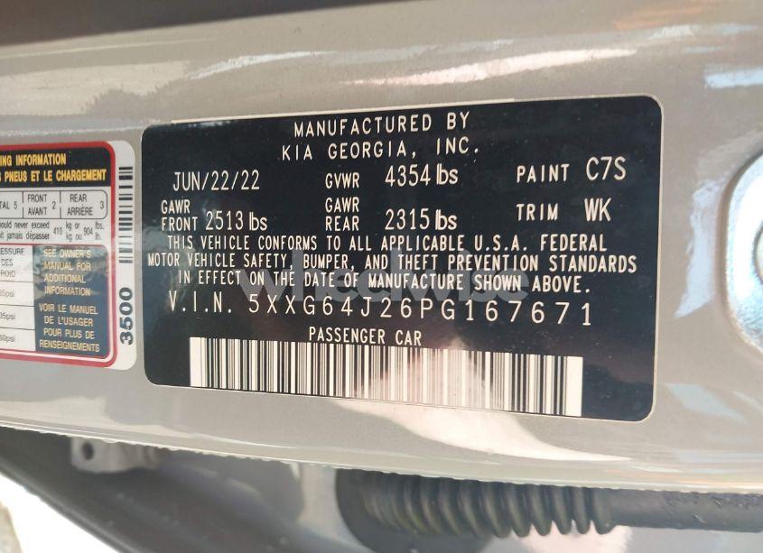 Photo 9 of 2023 Kia K5 GT-LINE (VIN 5XXG64J26PG167671)