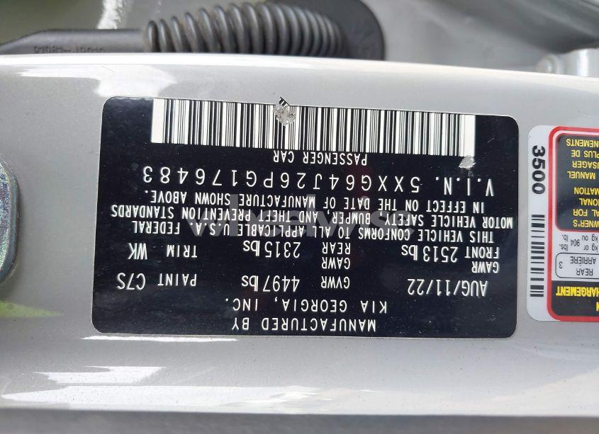 Photo 9 of 2023 Kia K5 GT-LINE (VIN 5XXG64J26PG176483)
