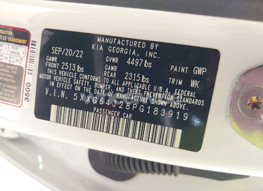 Photo 9 of 2023 Kia K5 GT-LINE (VIN 5XXG64J28PG183919)