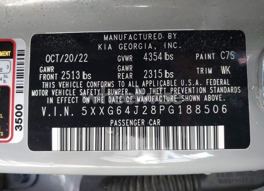 Photo 9 of 2023 Kia K5 GT-LINE (VIN 5XXG64J28PG188506)