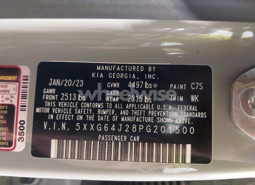 Photo 9 of 2023 Kia K5 GT-LINE (VIN 5XXG64J28PG201500)