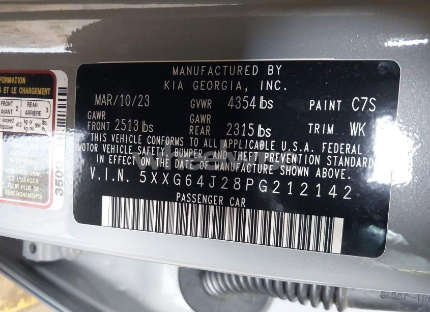 Photo 9 of 2023 Kia K5 GT-LINE (VIN 5XXG64J28PG212142)