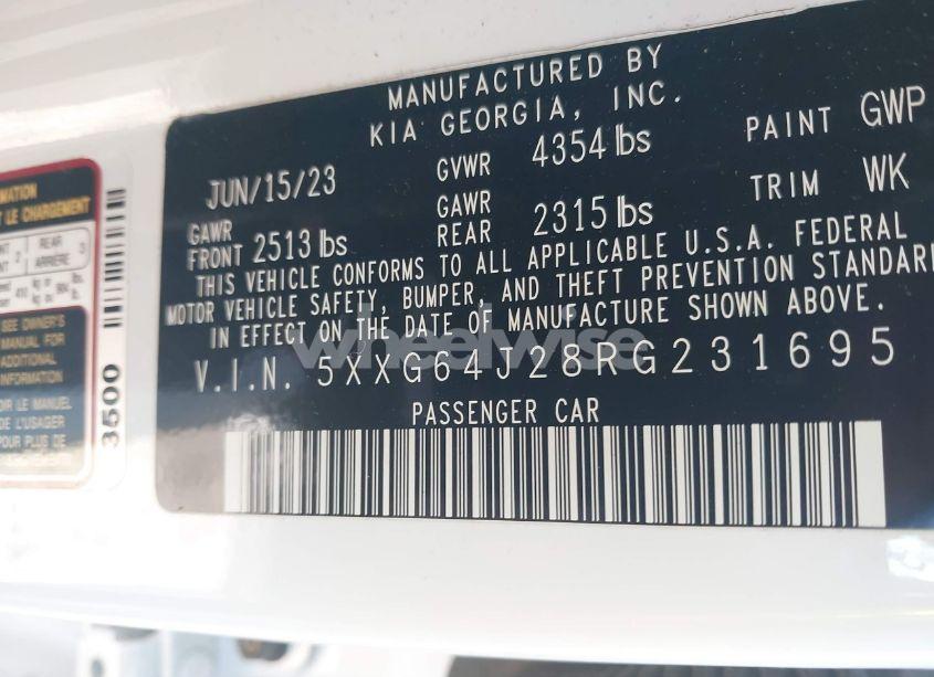 Photo 9 of 2024 Kia K5 GT-LINE (VIN 5XXG64J28RG231695)
