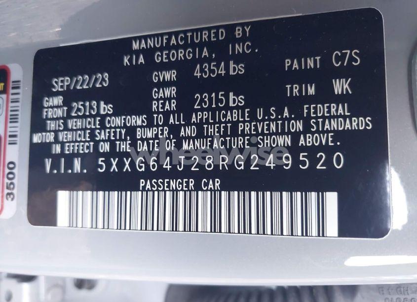 Photo 9 of 2024 Kia K5 GT-LINE (VIN 5XXG64J28RG249520)
