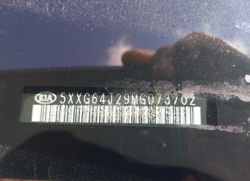 Photo 9 of 2021 Kia K5 GT-LINE (VIN 5XXG64J29MG073702)