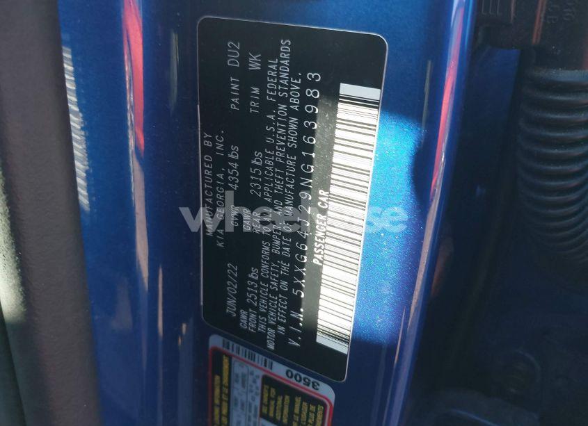 Photo 9 of 2022 Kia K5 GT-LINE (VIN 5XXG64J29NG163983)