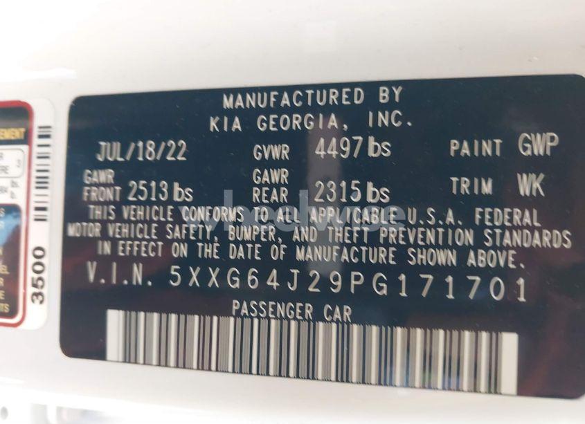 Photo 9 of 2023 Kia K5 GT-LINE (VIN 5XXG64J29PG171701)