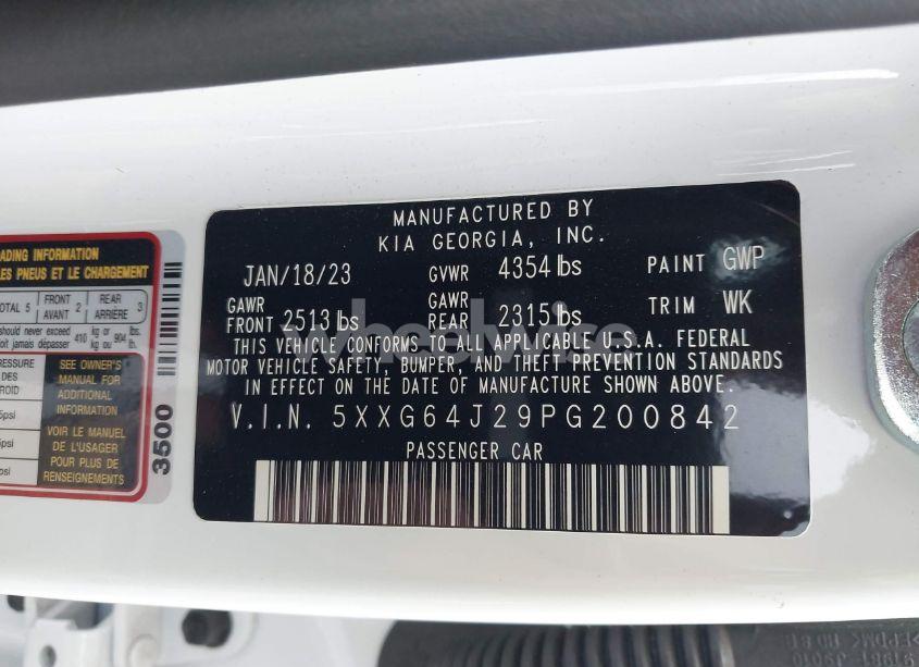 Photo 9 of 2023 Kia K5 GT-LINE (VIN 5XXG64J29PG200842)