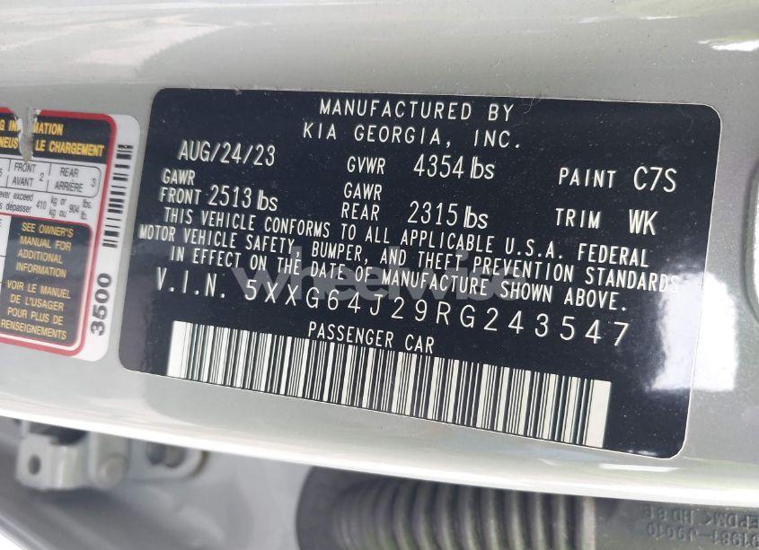 Photo 9 of 2024 Kia K5 GT-LINE (VIN 5XXG64J29RG243547)