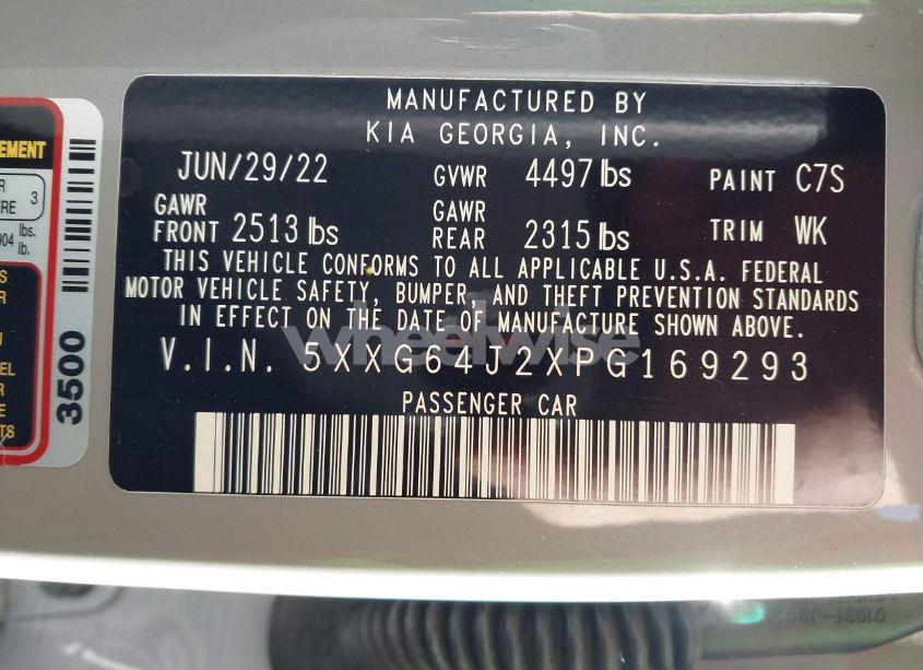 Photo 9 of 2023 Kia K5 GT-LINE (VIN 5XXG64J2XPG169293)
