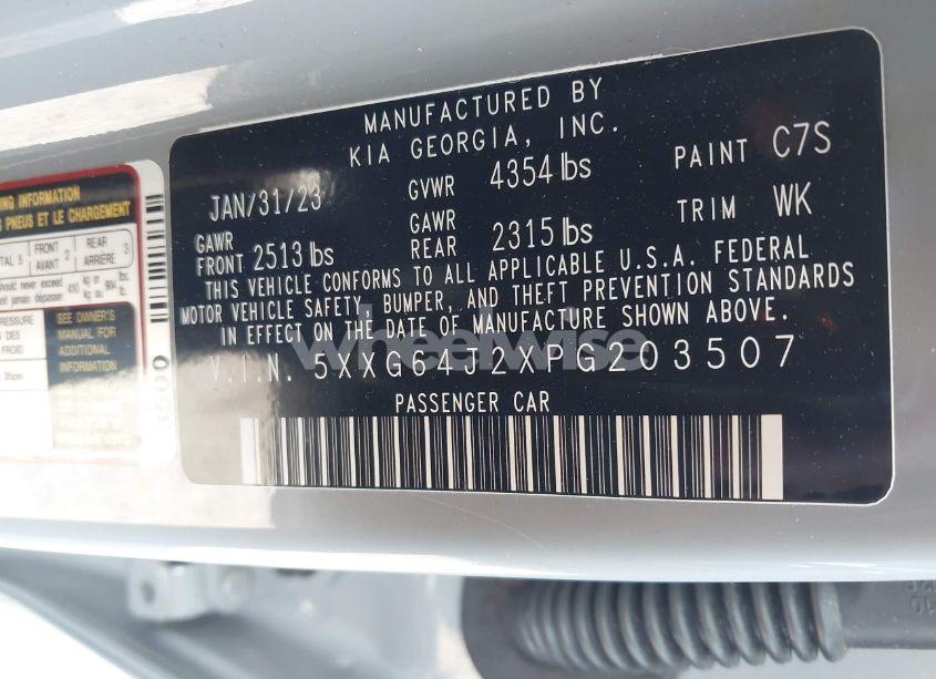 Photo 9 of 2023 Kia K5 GT-LINE (VIN 5XXG64J2XPG203507)