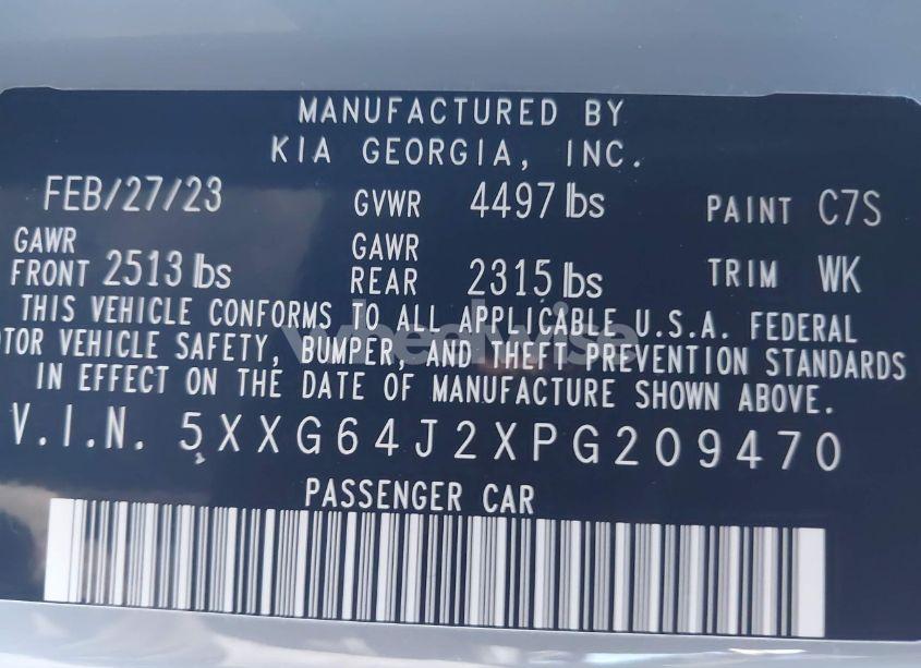 Photo 9 of 2023 Kia K5 GT-LINE (VIN 5XXG64J2XPG209470)