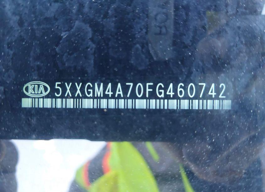 Photo 9 of 2015 Kia Optima LX (VIN 5XXGM4A70FG460742)