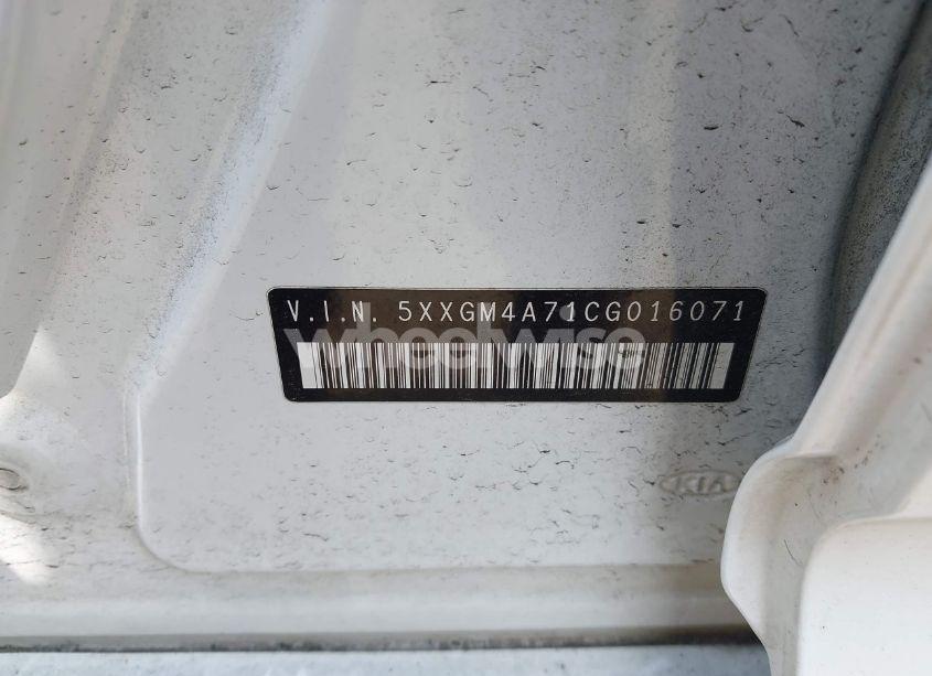 Photo 9 of 2012 Kia Optima LX (VIN 5XXGM4A71CG016071)