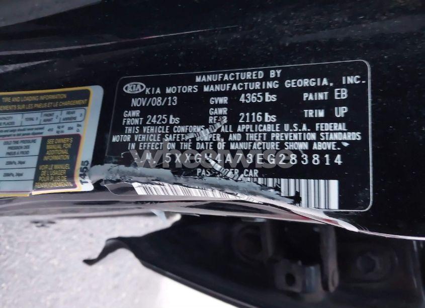 Photo 9 of 2014 Kia Optima LX (VIN 5XXGM4A73EG283814)