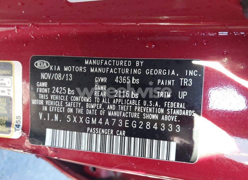 Photo 9 of 2014 Kia Optima LX (VIN 5XXGM4A73EG284333)