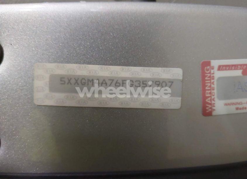 Photo 9 of 2015 Kia Optima LX (VIN 5XXGM4A76FG357907)