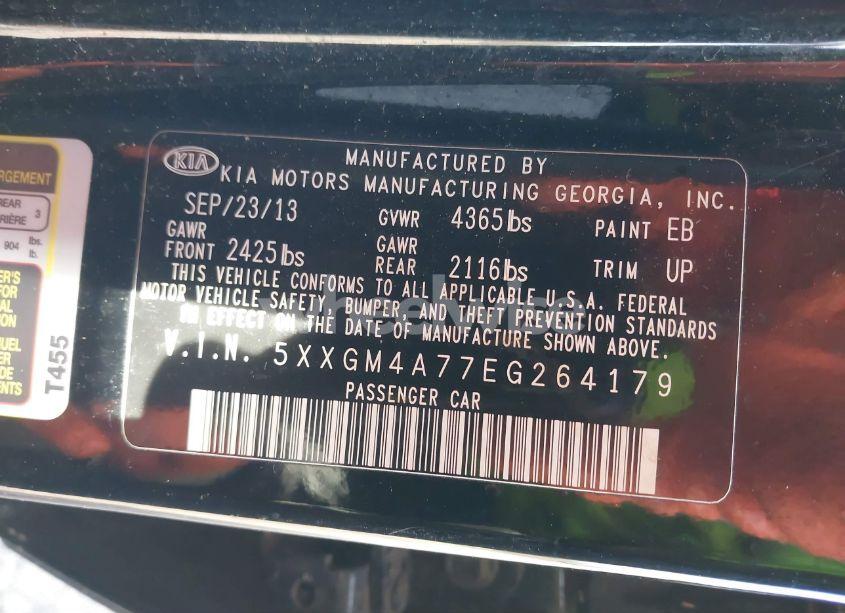 Photo 9 of 2014 Kia Optima LX (VIN 5XXGM4A77EG264179)