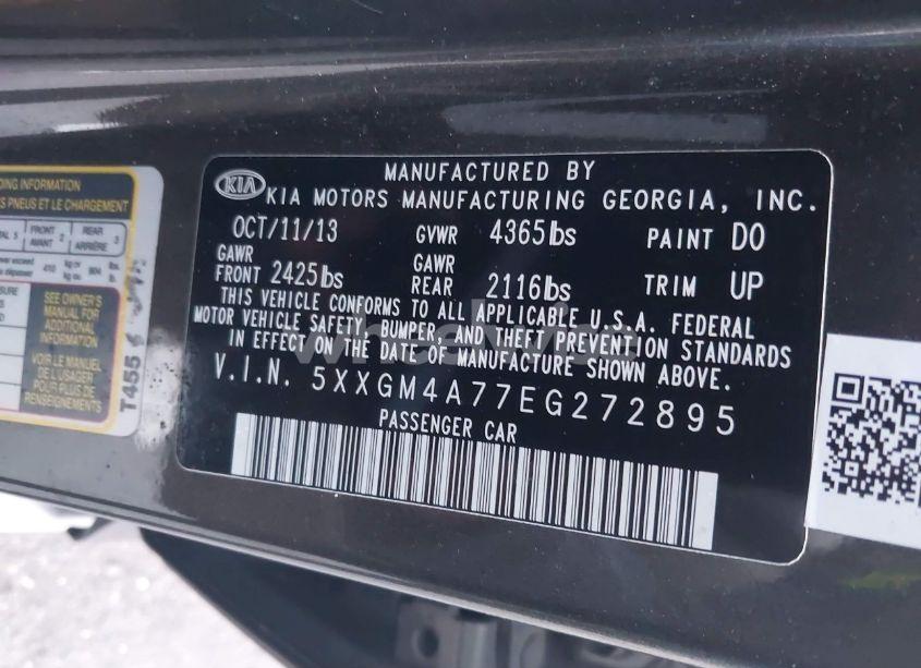 Photo 9 of 2014 Kia Optima LX (VIN 5XXGM4A77EG272895)