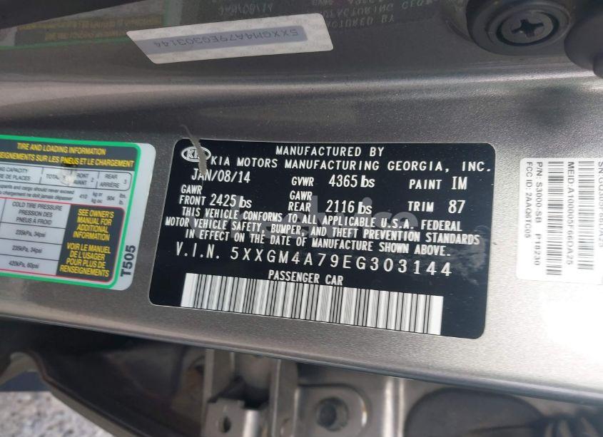 Photo 9 of 2014 Kia Optima LX (VIN 5XXGM4A79EG303144)