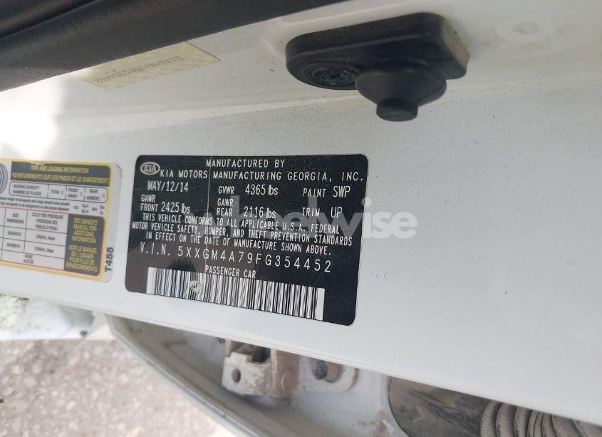 Photo 9 of 2015 Kia Optima LX (VIN 5XXGM4A79FG354452)