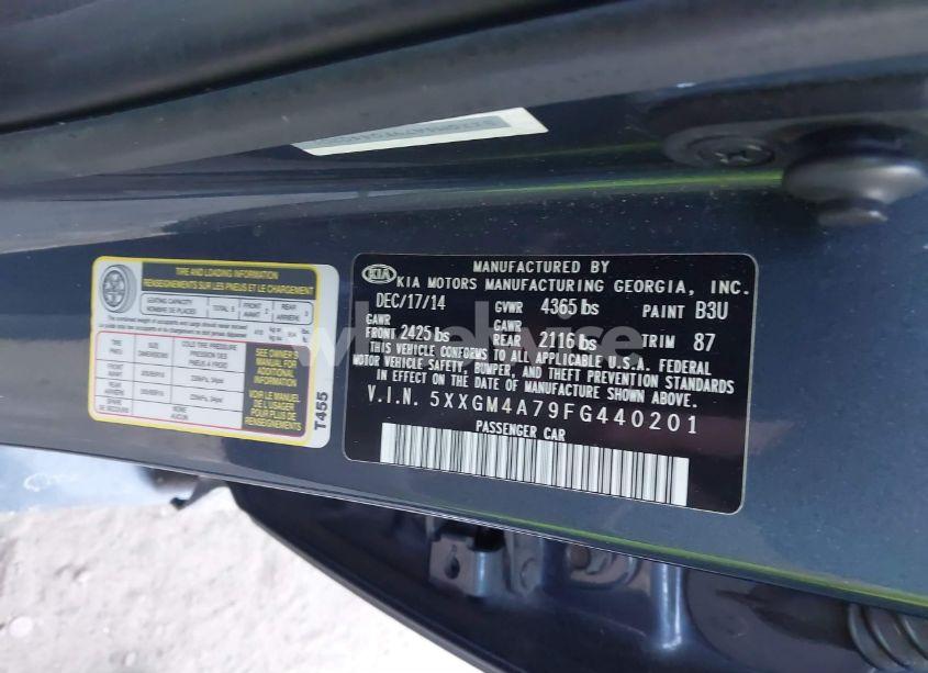 Photo 9 of 2015 Kia Optima LX (VIN 5XXGM4A79FG440201)