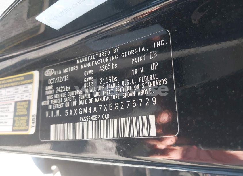 Photo 9 of 2014 Kia Optima LX (VIN 5XXGM4A7XEG276729)