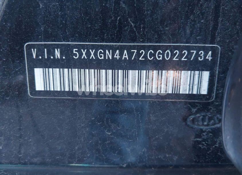 Photo 9 of 2012 Kia Optima EX (VIN 5XXGN4A72CG022734)