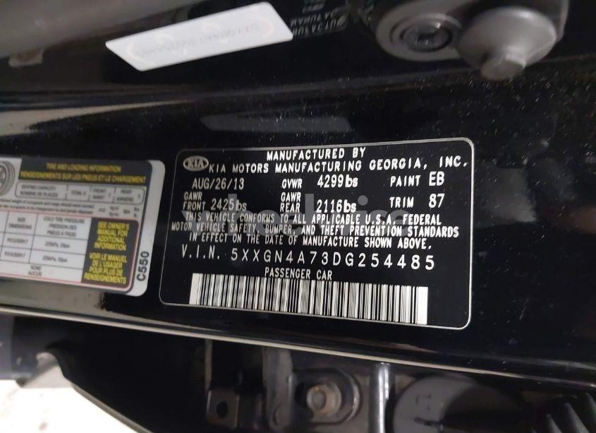 Photo 9 of 2013 Kia Optima EX (VIN 5XXGN4A73DG254485)