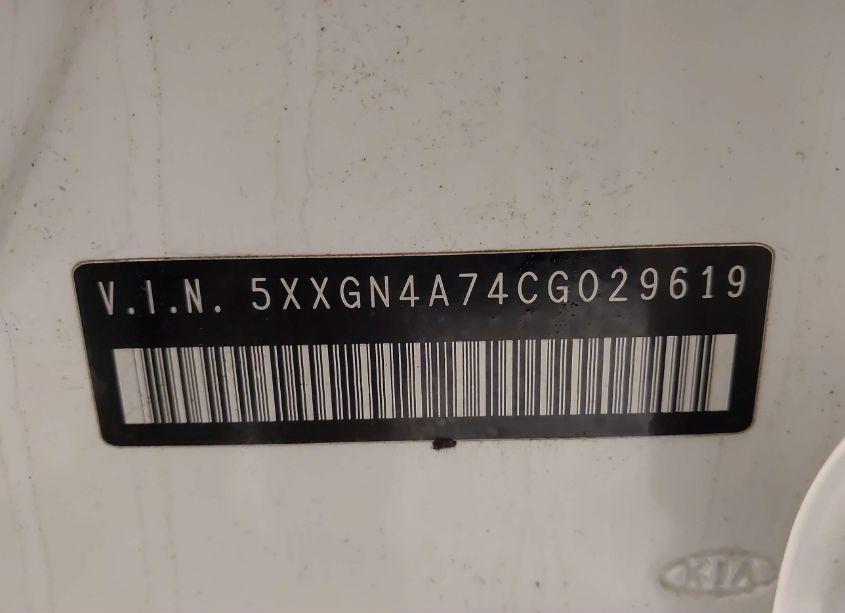 Photo 18 of 2012 Kia Optima EX (VIN 5XXGN4A74CG029619)