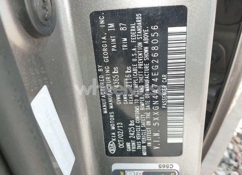 Photo 9 of 2014 Kia Optima EX (VIN 5XXGN4A74EG268056)