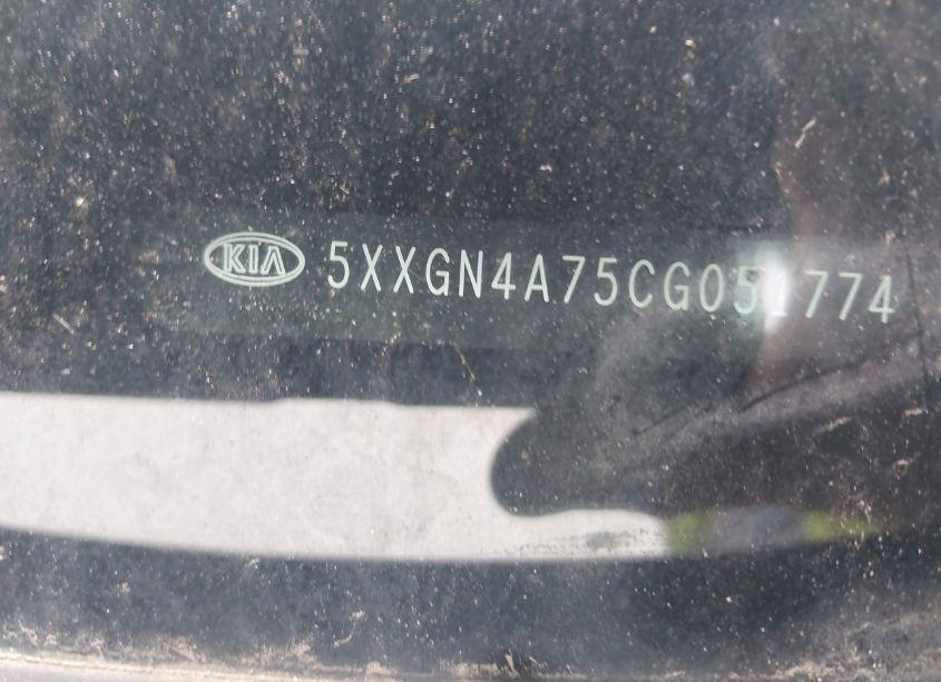 Photo 12 of 2012 Kia Optima EX (VIN 5XXGN4A75CG051774)