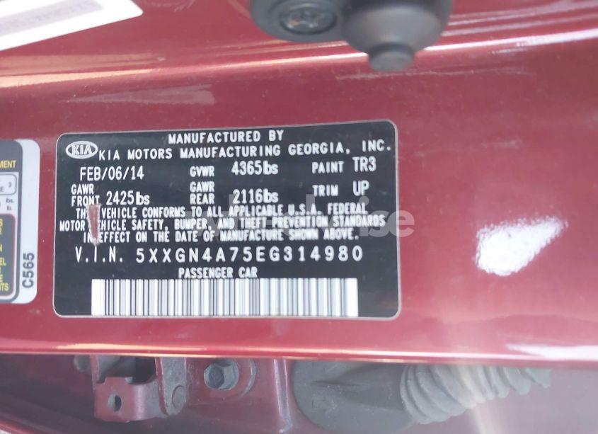 Photo 9 of 2014 Kia Optima EX (VIN 5XXGN4A75EG314980)