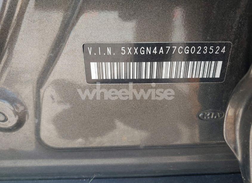 Photo 9 of 2012 Kia Optima EX (VIN 5XXGN4A77CG023524)