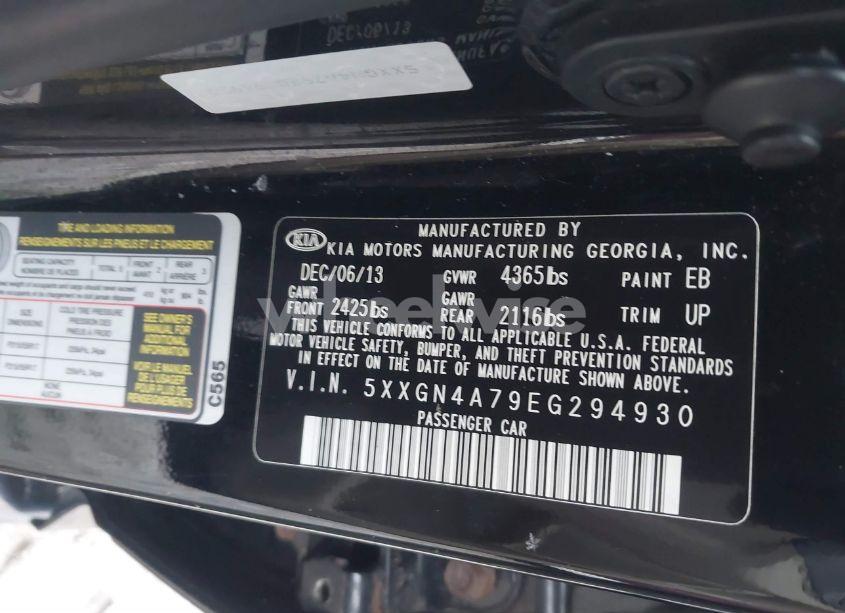 Photo 9 of 2014 Kia Optima EX (VIN 5XXGN4A79EG294930)