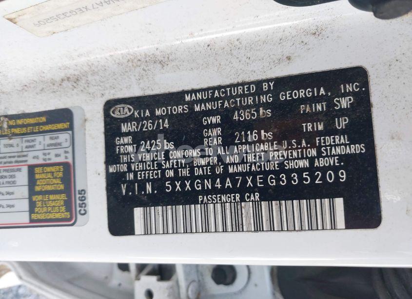 Photo 9 of 2014 Kia Optima EX (VIN 5XXGN4A7XEG335209)