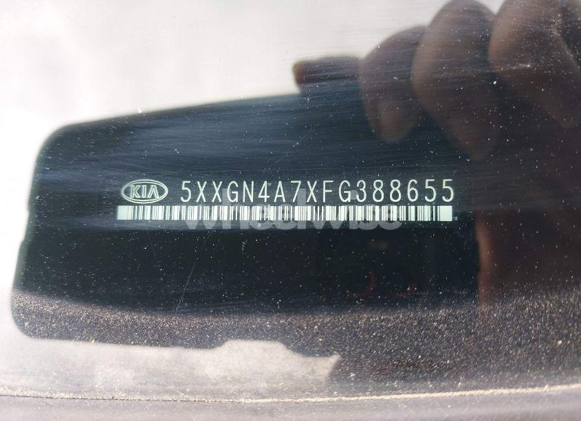 Photo 9 of 2015 Kia Optima EX (VIN 5XXGN4A7XFG388655)