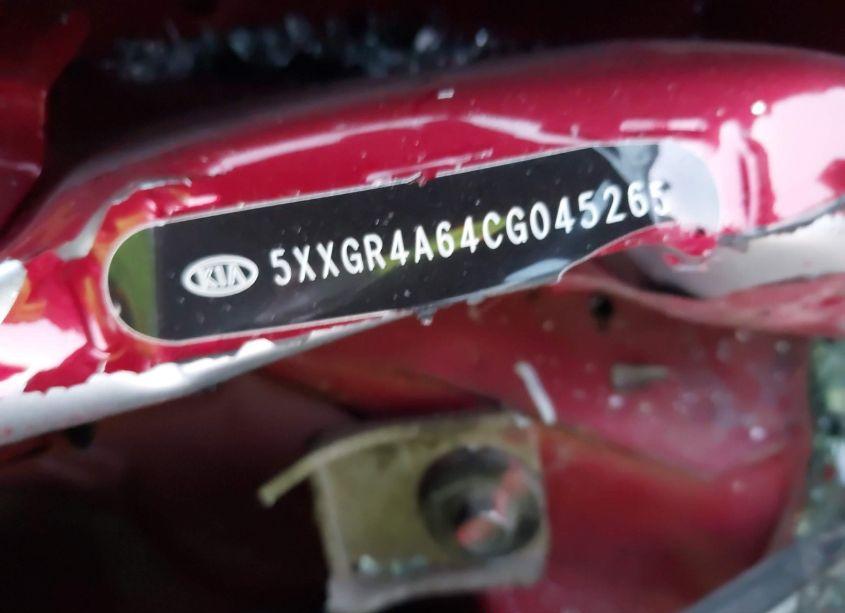 Photo 9 of 2012 Kia Optima SX (VIN 5XXGR4A64CG045265)