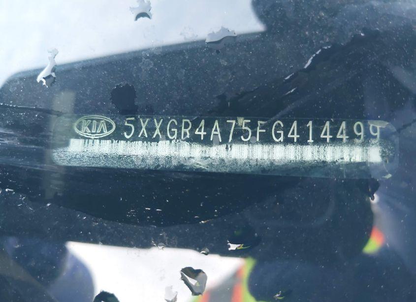 Photo 9 of 2015 Kia Optima SX (VIN 5XXGR4A75FG414499)