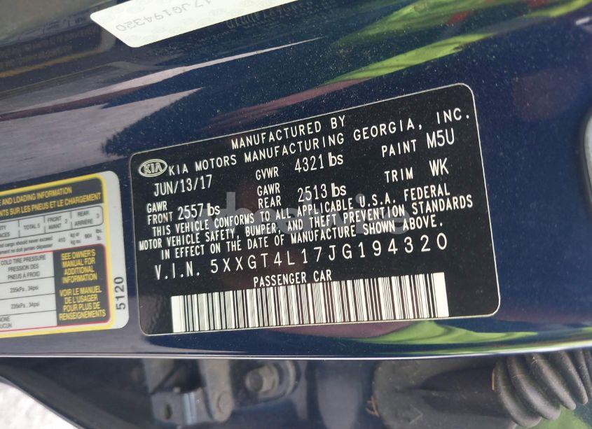 Photo 9 of 2018 Kia Optima LX TURBO (VIN 5XXGT4L17JG194320)