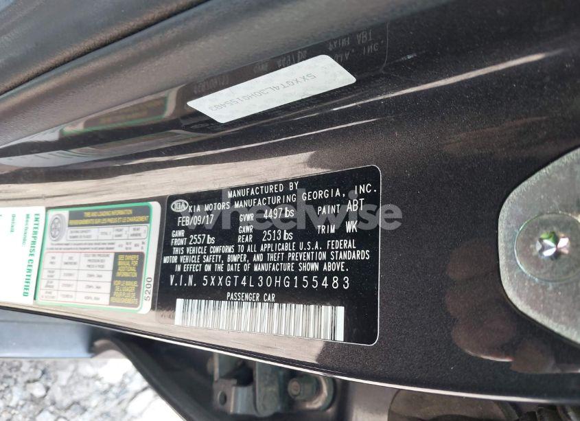 Photo 9 of 2017 Kia Optima LX (VIN 5XXGT4L30HG155483)