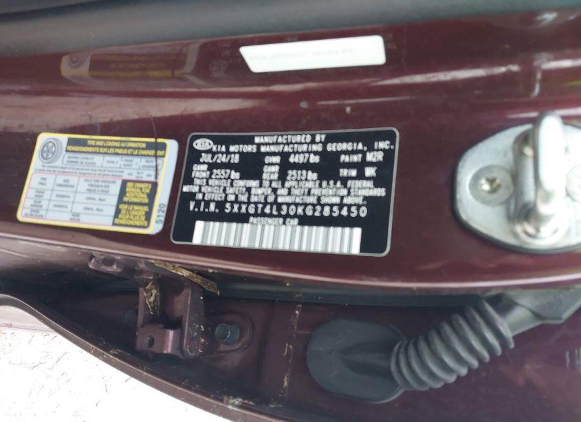 Photo 9 of 2019 Kia Optima LX (VIN 5XXGT4L30KG285450)