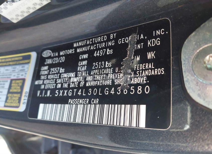 Photo 9 of 2020 Kia Optima LX (VIN 5XXGT4L30LG436580)